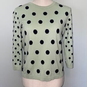 Talbots Summer Cotton/Rayon-Blend Sweater with 3/4 Sleeves Womens Size Mediump